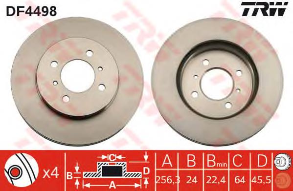 Compre MB699285 Mitsubishi Disco do freio dianteiro