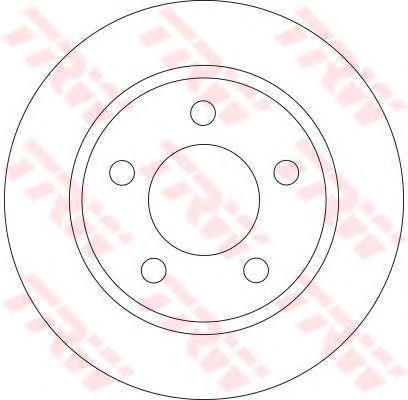 Disco do freio traseiro BDA204110 Open Parts