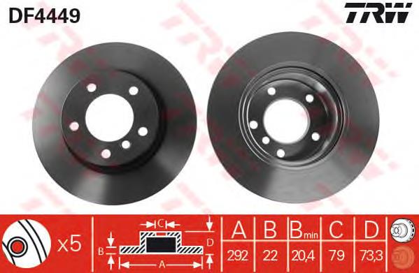 Disco do freio dianteiro Brembo 09975214