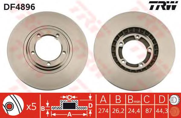 Compre S581294A200 Hyundai/Kia Disco do freio dianteiro