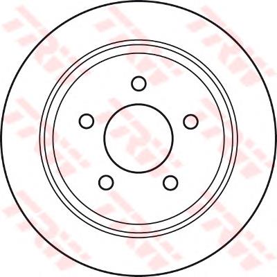 Disco do freio traseiro DP995C Japan Parts