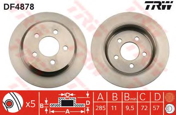 Compre DP995C Japan Parts Disco do freio traseiro