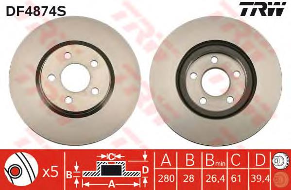 Disco do freio dianteiro Brembo 09913381 preço, a partir de 73,13 USD