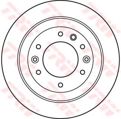 Disco do freio traseiro 584114D000 Hyundai/Kia