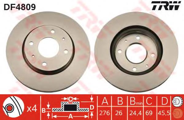 Compre MR527825 Mitsubishi Disco do freio dianteiro