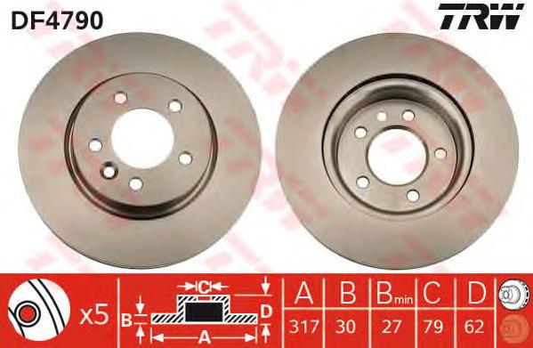 Disco do freio dianteiro Land Rover SDB000603 preço, a partir de 57,97 USD