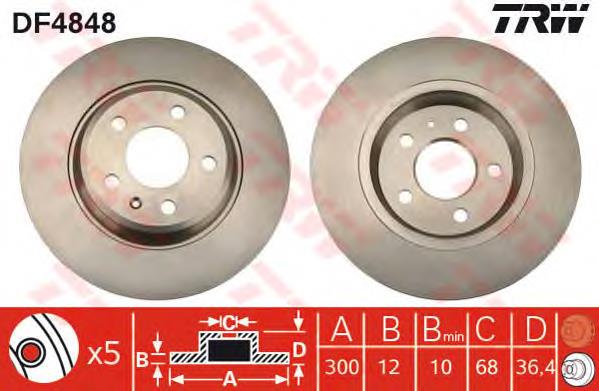986479382 Bosch Disco do freio traseiro