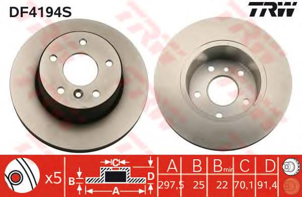 Compre ANR4582 Land Rover Disco do freio dianteiro