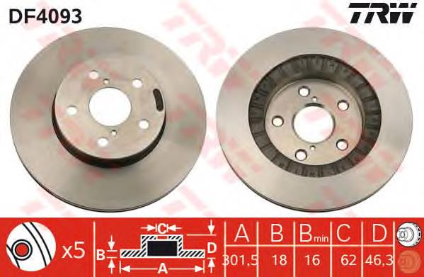 Disco do freio dianteiro Japan Parts DI274C preço, a partir de 58,21 USD