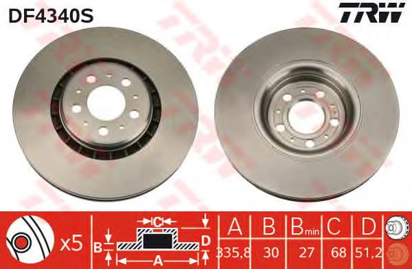 31262489 Volvo Disco do freio dianteiro