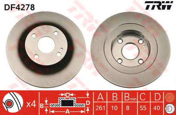 Compre B26Y26251 Mazda Disco do freio traseiro
