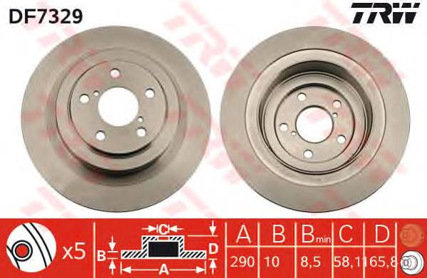 Disco do freio traseiro Japan Parts DP707C