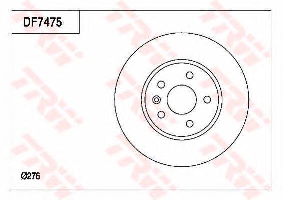 Disco do freio dianteiro DIW15C Japan Parts