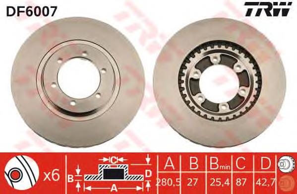 Disco do freio dianteiro S51712H1000 Hyundai/Kia