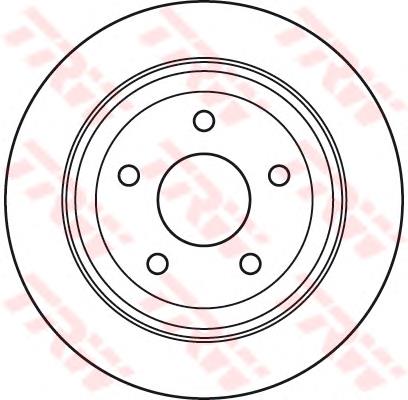 Disco do freio traseiro DP902C Japan Parts