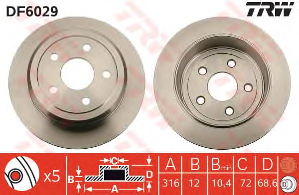 Compre DP902C Japan Parts Disco do freio traseiro