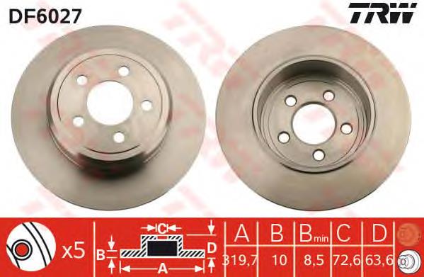 04779208AA Chrysler Disco do freio dianteiro