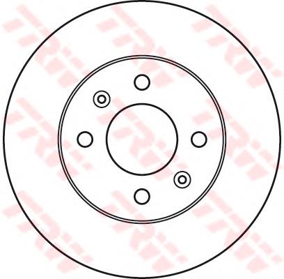 Compre DF6040 TRW Disco do freio dianteiro