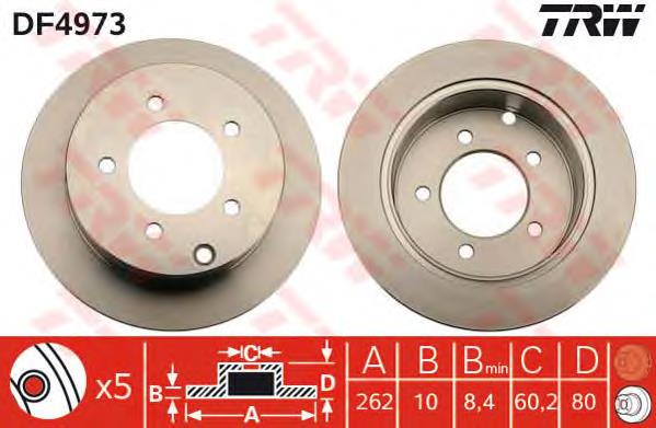 Compre 4615A194 Mitsubishi Disco do freio traseiro