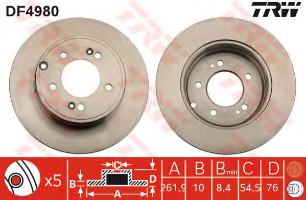 Disco do freio traseiro Fremax BD5272