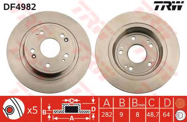 Disco do freio traseiro 26HO041 RED Line OIL