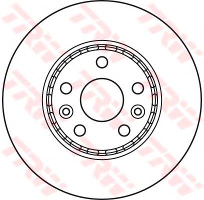 Compre DF6110 TRW Disco do freio dianteiro