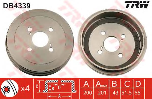 Compre TA212C Japan Parts Tambor do freio traseiro
