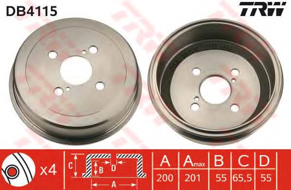 Tambor do freio traseiro Japan Parts TA207C preço, a partir de 57,34 USD