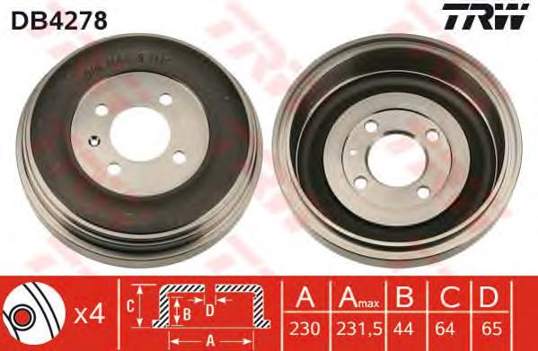 Compre 191609617A VAG Tambor do freio traseiro