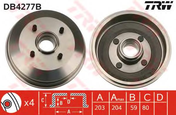 Tambor do freio traseiro Brembo 14724710 preço, a partir de 67,22 USD