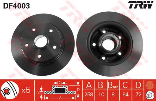 Compre G31126251A Mazda Disco do freio traseiro