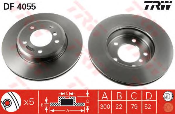 Disco do freio dianteiro BMW 34116864058