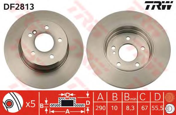Compre CD6963S Bremsi Disco do freio traseiro