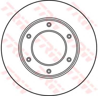 Disco do freio dianteiro DI272C Japan Parts