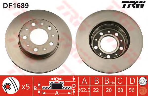 Compre 1359906 Volvo Disco do freio dianteiro