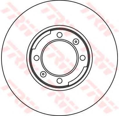 Disco do freio dianteiro 60516371 Fiat/Alfa/Lancia