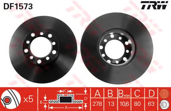 Compre 82B0736 Ridex Disco do freio dianteiro