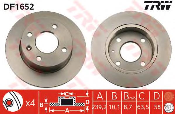 Compre 6137291 Ford Disco do freio dianteiro