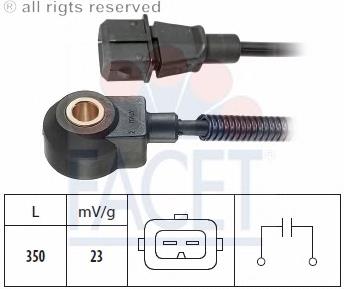 Sensor de detonação 0K0AF18921 Hyundai/Kia