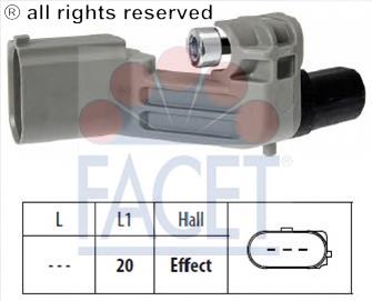 Sensor de posição (de revoluções) de cambota VALEO 366428 preço, a partir de 24,10 USD