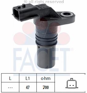 237313810R Renault (RVI) Sensor de posição (de revoluções) de cambota