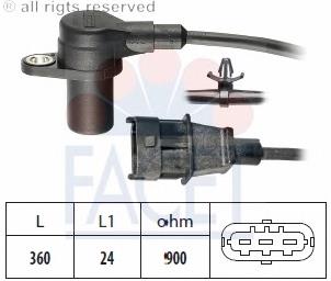 90564 Facet Sensor de posição (de revoluções) de cambota