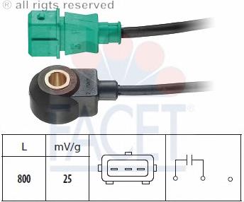 93013 Facet Sensor de detonação
