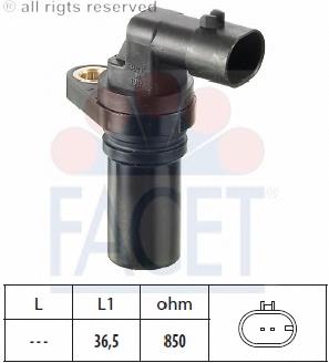 93178045 Opel Sensor de posição (de revoluções) de cambota