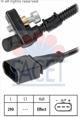 03C906433 VAG Sensor de posição (de revoluções) de cambota