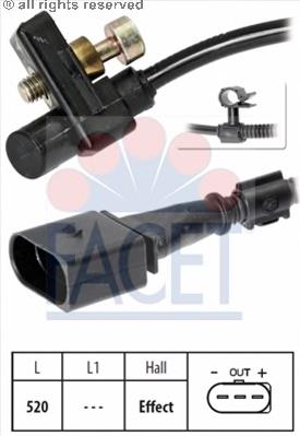030957147L VAG Sensor de posição (de revoluções) de cambota