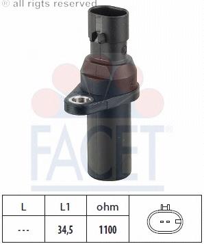 Sensor de posição (de revoluções) de cambota Fiat/Alfa/Lancia 55229700 preço, a partir de 40,66 USD