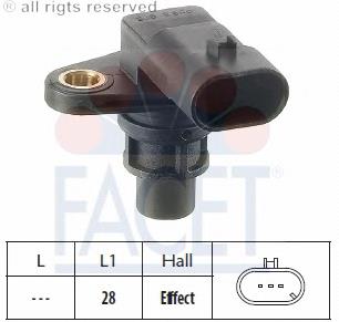 1247060 Opel Sensor de posição da árvore distribuidora