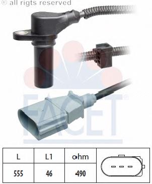 Sensor de posição (de revoluções) de cambota 038957147E VAG
