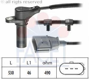 38957147F VAG Sensor de posição (de revoluções) de cambota